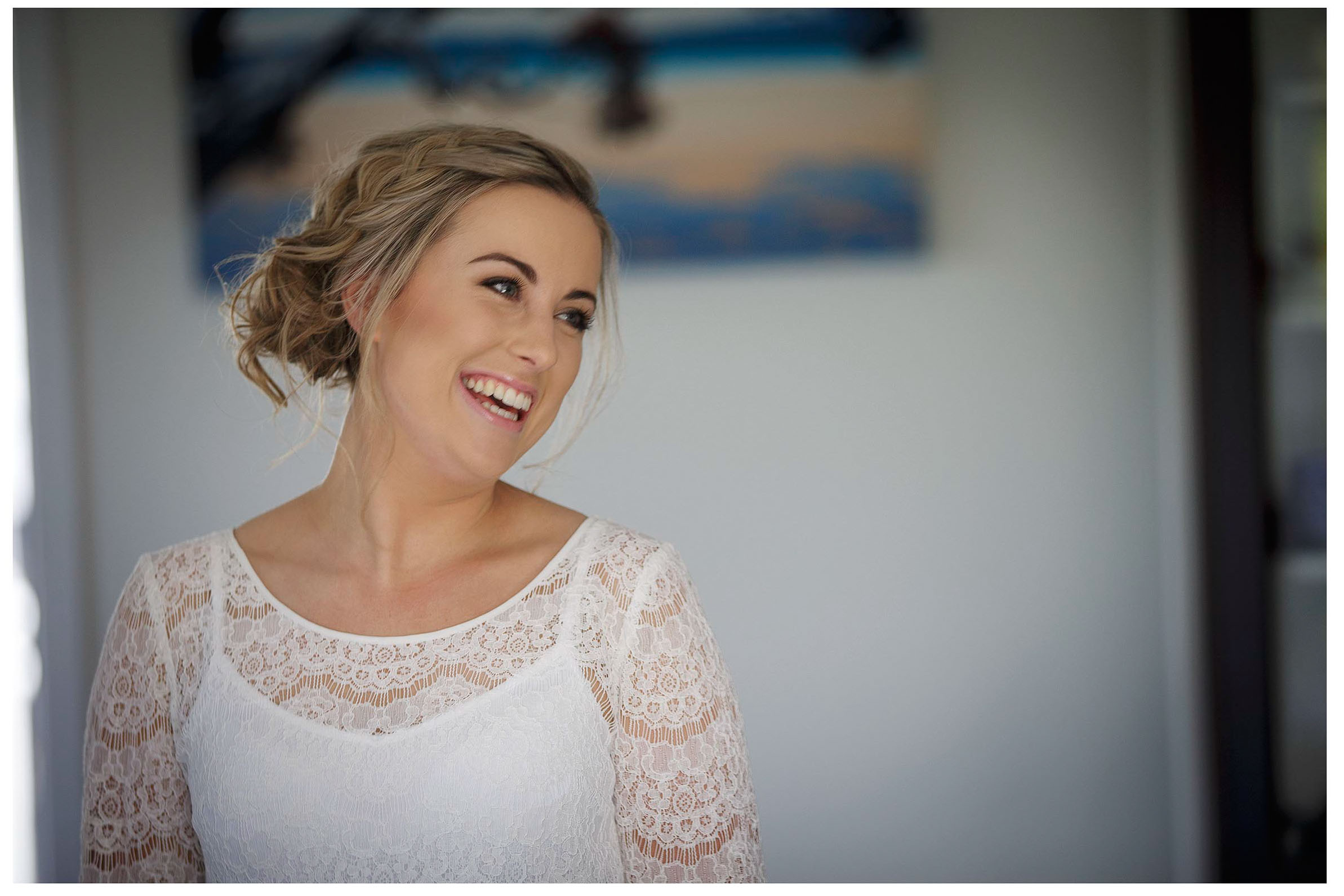 Bride hair and make up Wedding photo by Chris Loufte