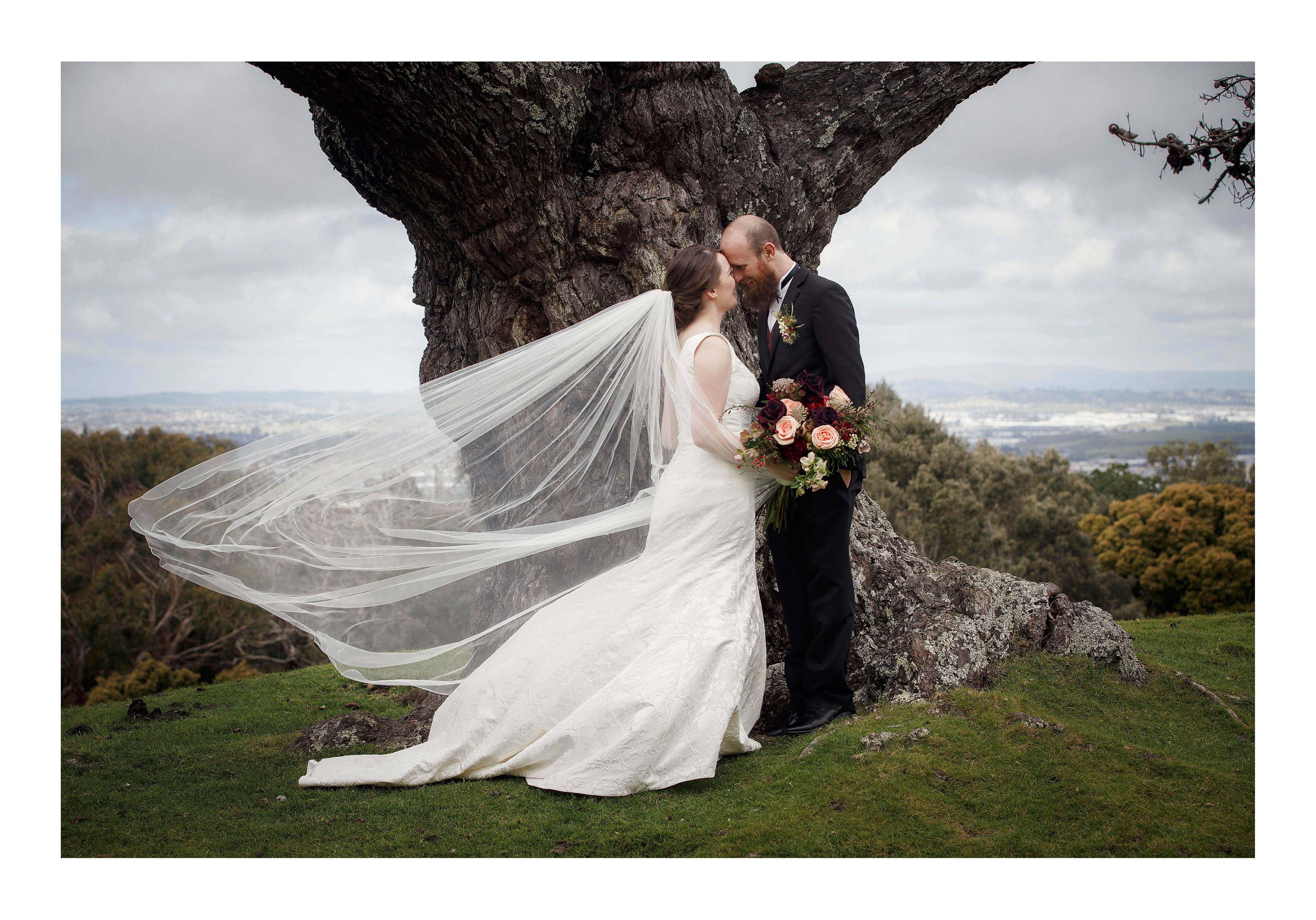 wedding photo photo by Auckland wedding photographer Chris Loufte www.theweddingphotographer.co.nz cornwall park mantells